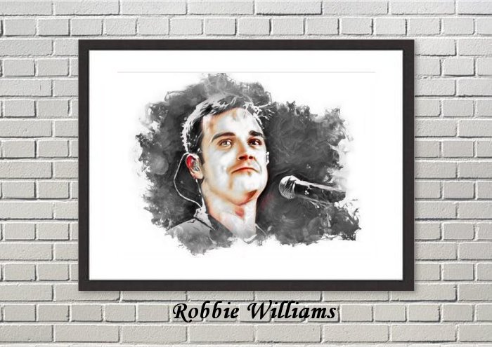 Robbie Williams Framed Print